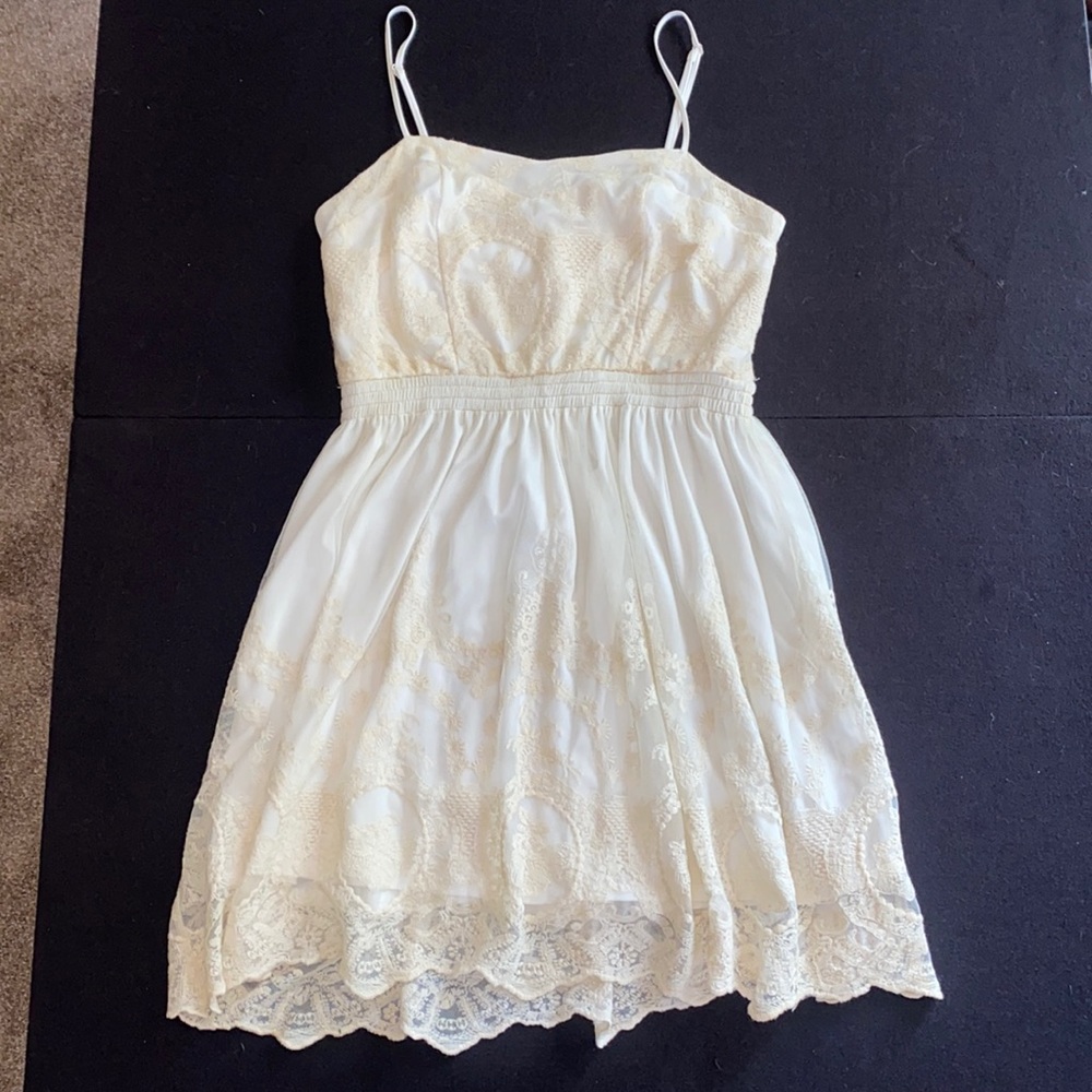 Size sm. off-white lace dress from UrbanOutfitters